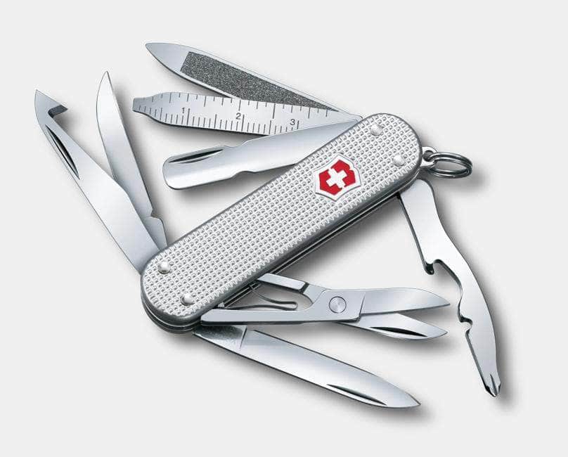 Victorinox MiniChamp Alox Swiss Army Knife – Silver, 58mm