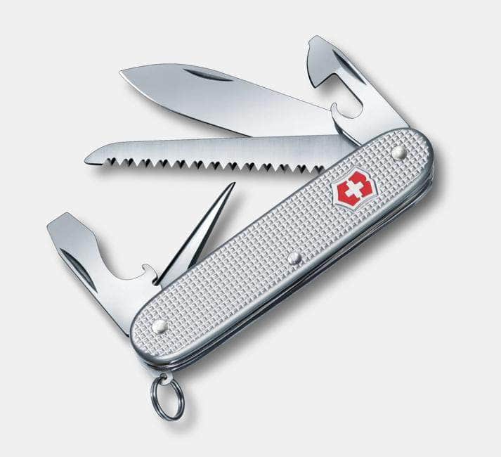 Victorinox Farmer Alox Swiss Army Knife – Silver, 93mm