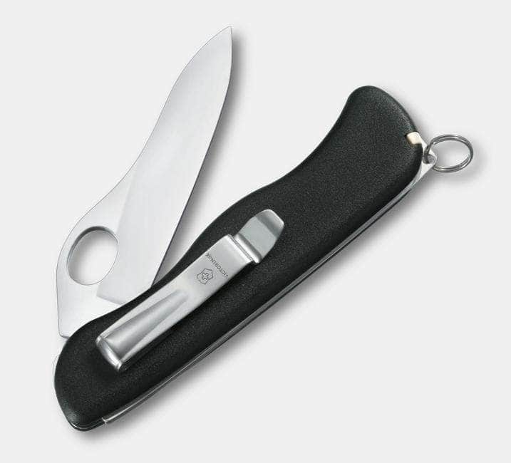 Victorinox Sentinel Clip Swiss Army Knife – Black, 111mm