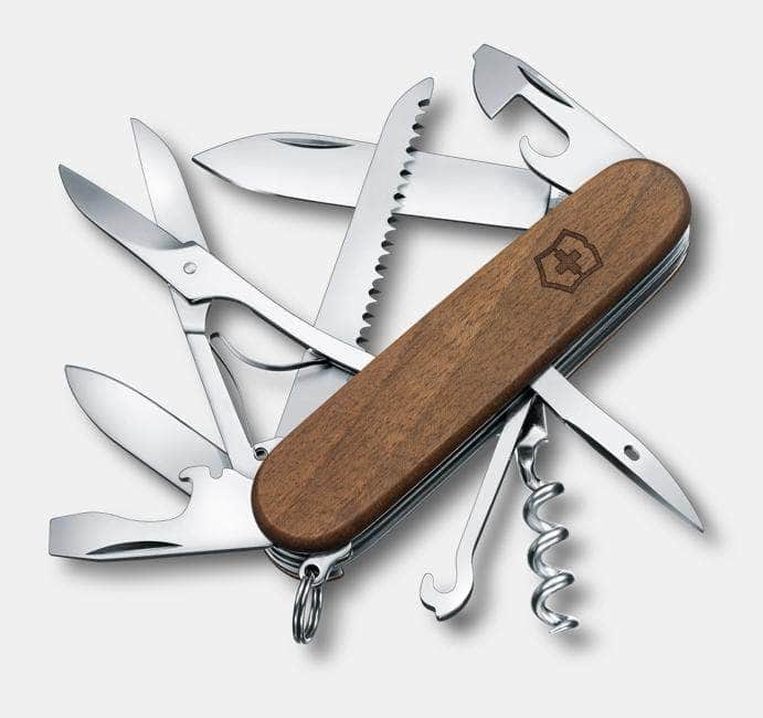 Victorinox Huntsman Wood Swiss Army Knife – Walnut, 91mm