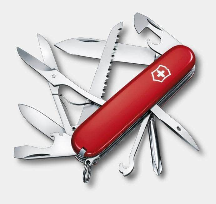 Victorinox Fieldmaster red 91mm Swiss Army knife with tools shown
