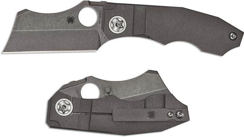 Spyderco Stovepipe C260TIP Folding Knife – 2.78" CPM 20CV Cleaver, Titanium