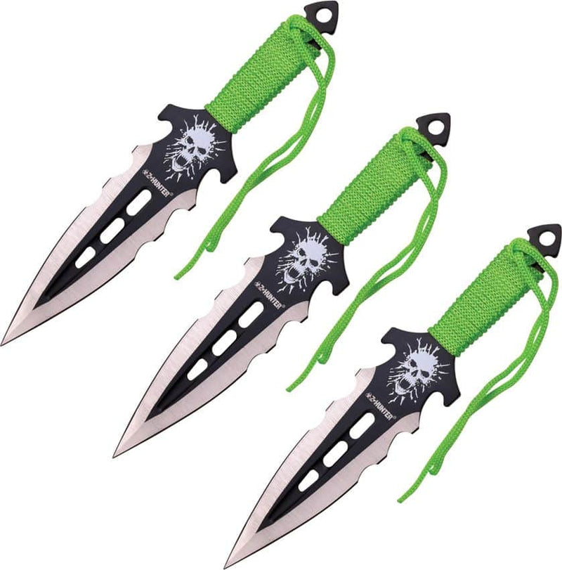 Z-Hunter Throwing Knives 3-Piece Set, 7.5" Overall, Sheath - ZB-163-3BK
