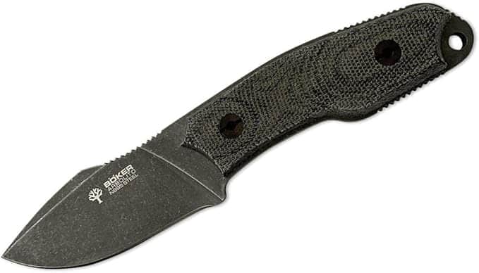 Boker Arbolito El Héroe Fixed Blade Knife, 2.95" N695 Blade, Micarta Handle (02BA371M)