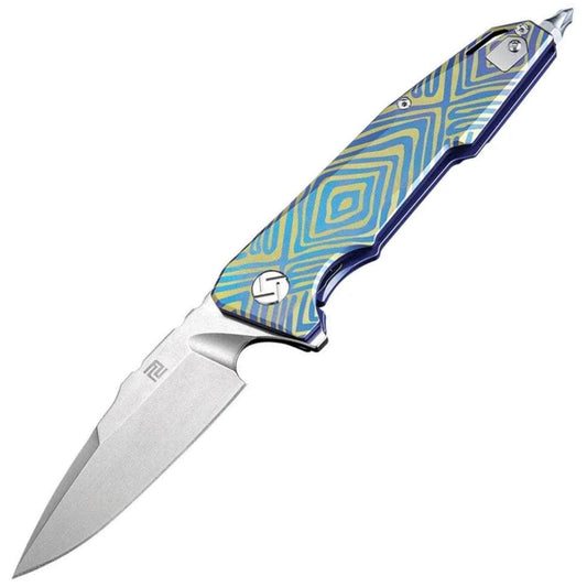 Artisan Predator, 3.74" S35VN Blade, Titanium Handle - 1706G-BU03