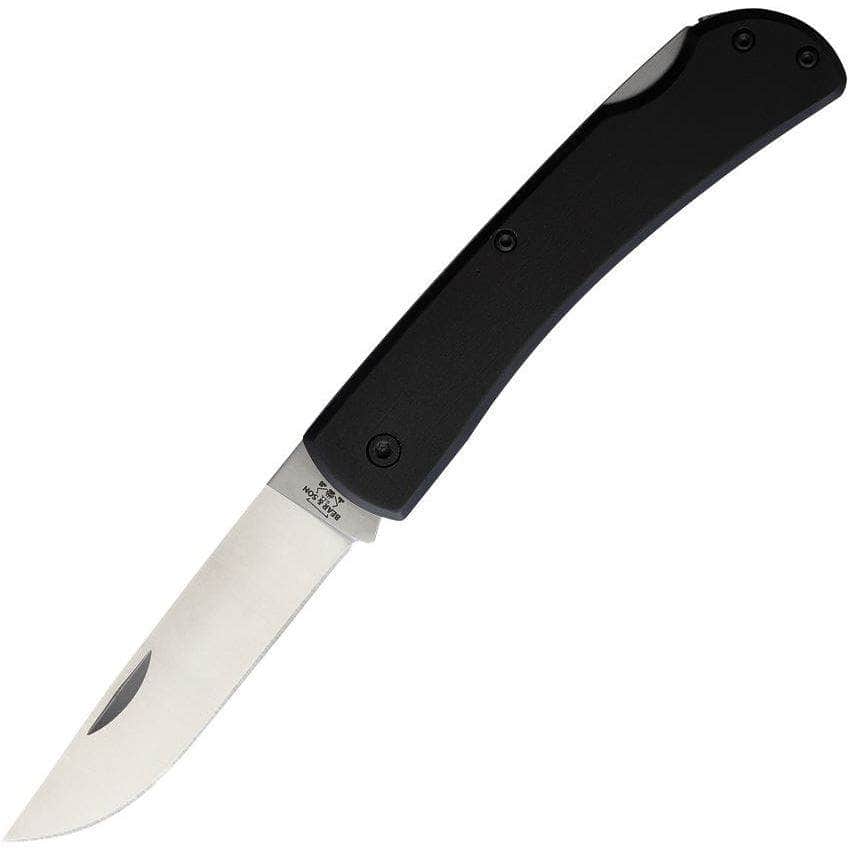 Bear & Son 138L Large Farmhand Lockback – Black Aluminum, Made in USA