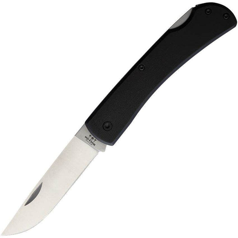 Bear & Son 138L Large Farmhand Lockback – Black Aluminum, Made in USA