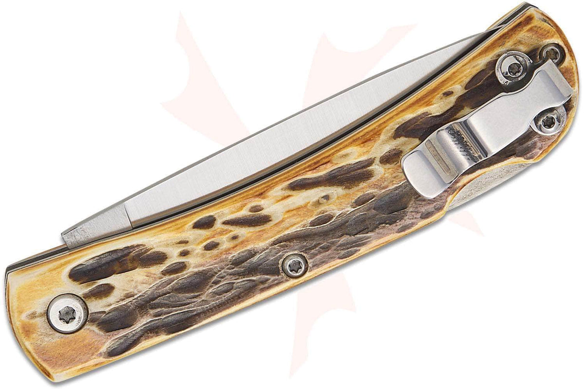 Bear & Son 537L Small Locking Farmhand – Stag Bone, High Carbon Stainless