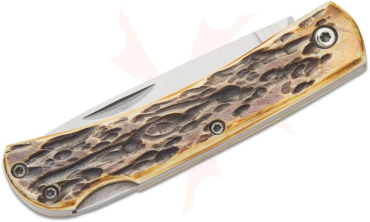 Bear & Son 537L Small Locking Farmhand – Stag Bone, High Carbon Stainless