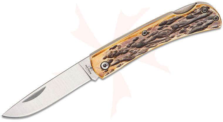 Bear & Son 537L Small Locking Farmhand – Stag Bone, High Carbon Stainless