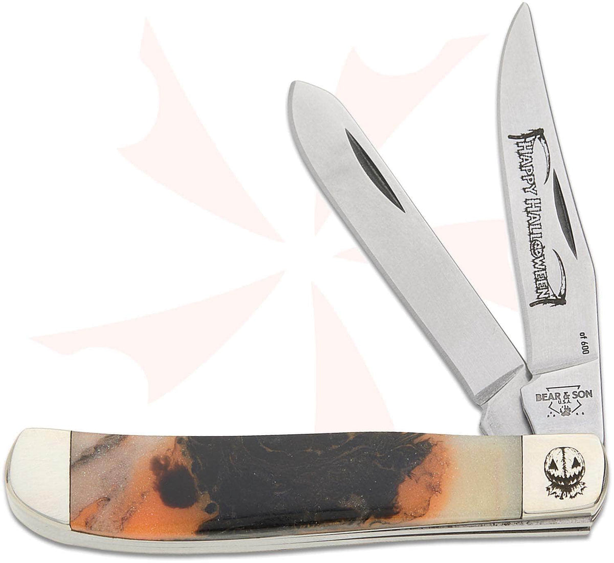 Bear & Son Samhain Halloween Mini Trapper 907H26 – Glow UV Handle
