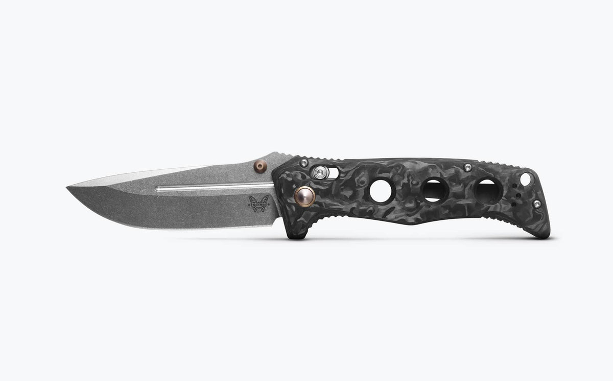 Benchmade Adamas 275-05 Folding Knife – MagnaCut, Marbled Carbon Fiber