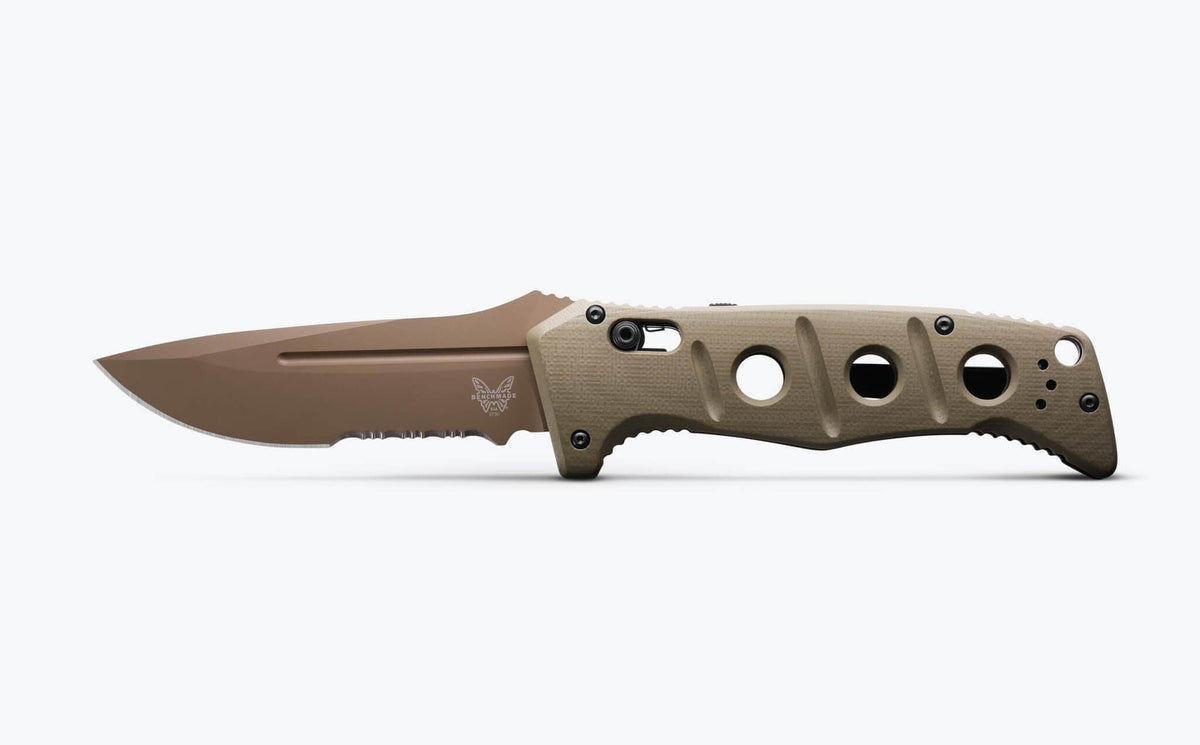 Benchmade Auto Adamas 2750SFE-04 – Serrated MagnaCut, OD Green G10