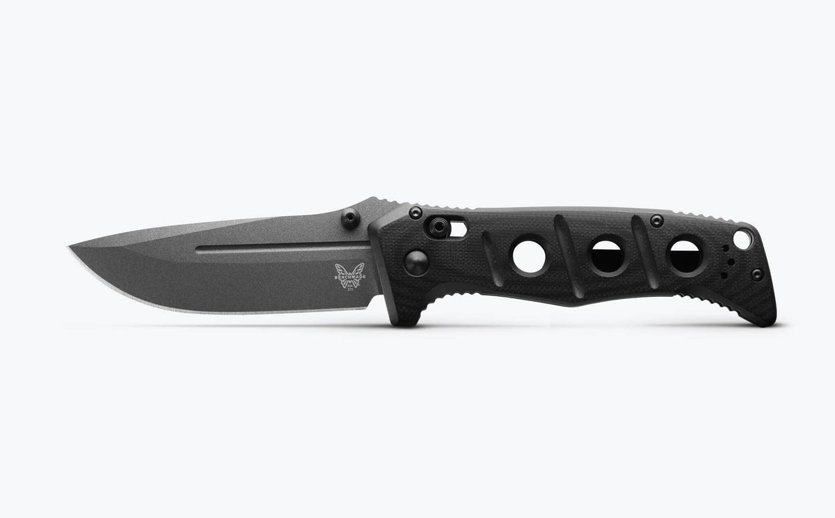 Benchmade Adamas 275GY-03 Folding Knife – MagnaCut, Black G10