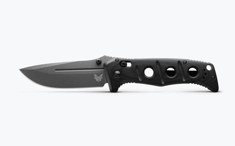 Benchmade Adamas 275GY-03 Folding Knife – MagnaCut, Black G10