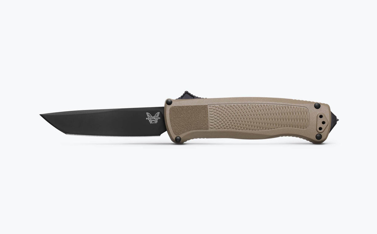 Benchmade Shootout 5370BK-11 OTF Automatic Knife – S30V Tanto, Ranger Green