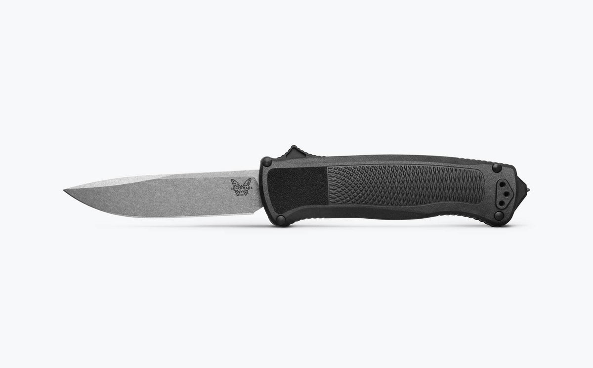 Benchmade Shootout 5371-04 OTF Automatic Knife – S30V Drop Point, Black