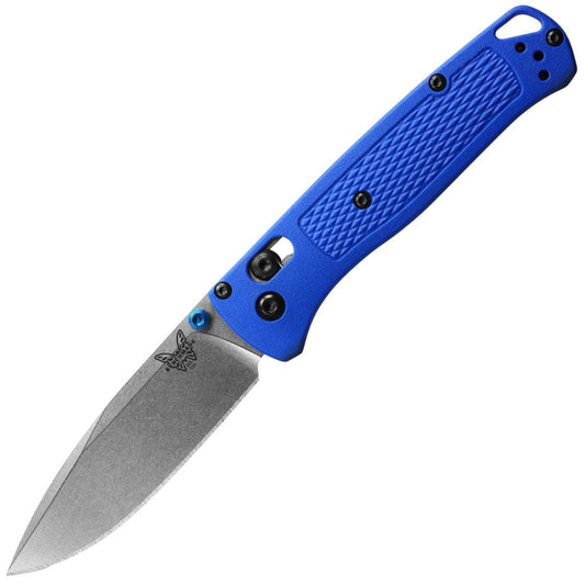 Benchmade Bugout, 3.24" Blade, Blue Grivory Handle - 535