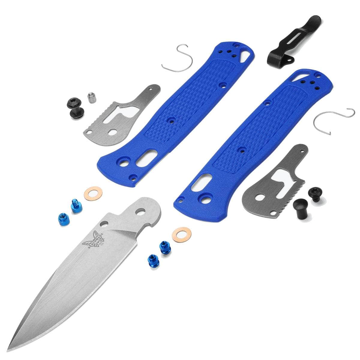 Benchmade Bugout, 3.24" Blade, Blue Grivory Handle - 535