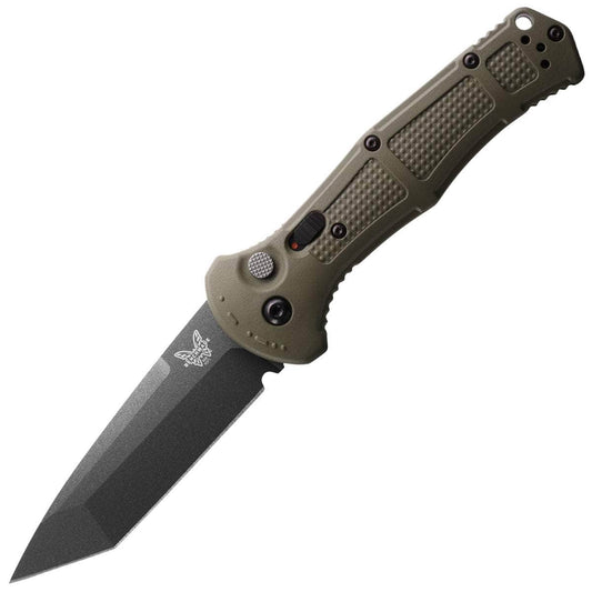 Benchmade Claymore Auto, 3.6" D2 Tanto Blade, Ranger Green Grivory Handle - 9071BK-1