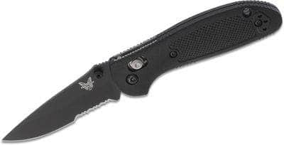 Benchmade Mini Griptilian 556SBK-S30V Black Serrated Knife