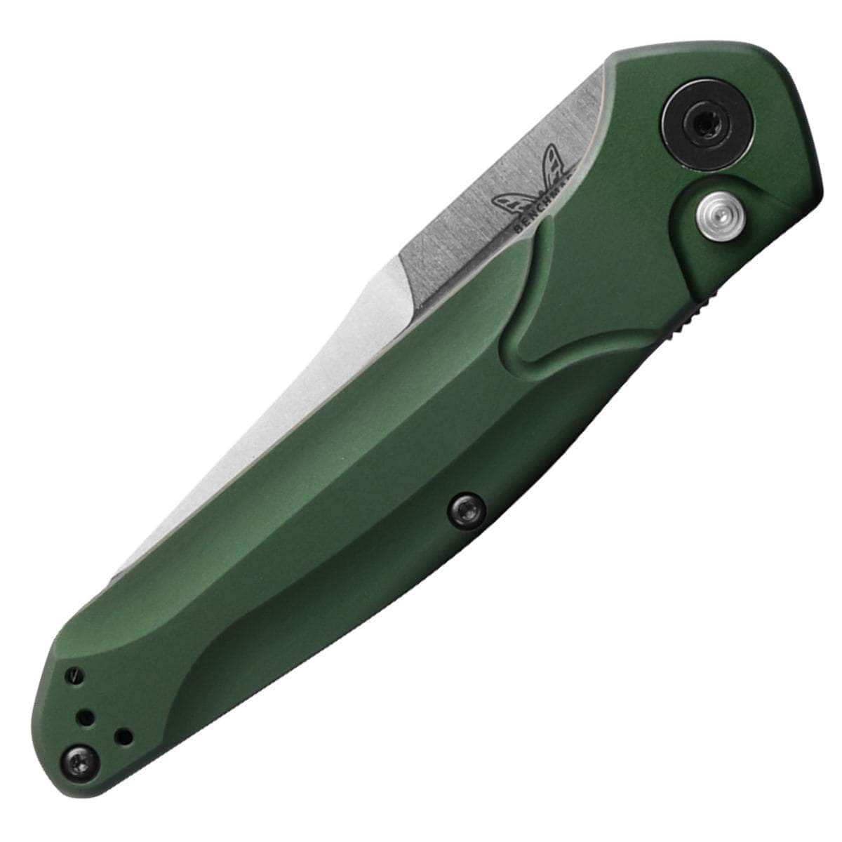 Benchmade 9400 Osborne Auto, 3.4" S30V Satin Blade, Green Aluminum Handle