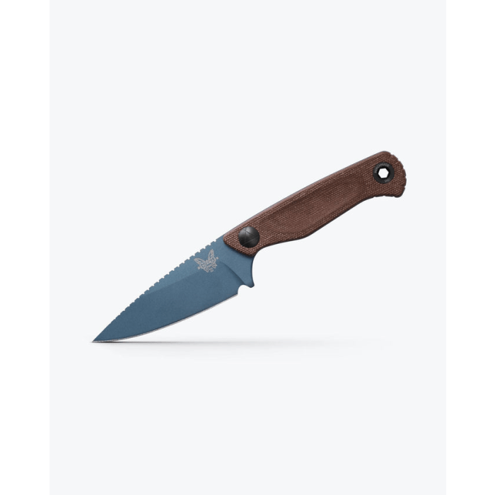 Benchmade Dacian 203-01 Fixed Blade Knife | Brown Canvas Micarta | CPM MagnaCut