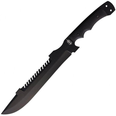 BnB Knives Ultimate Survival Machete, 12" Blade, G10 Handle, Sheath - BNB12334UM