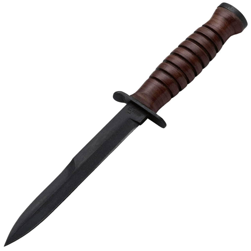 Boker Plus M3 Trench Knife, 6.73" Blade, Leather Handle, Sheath - 02BO048