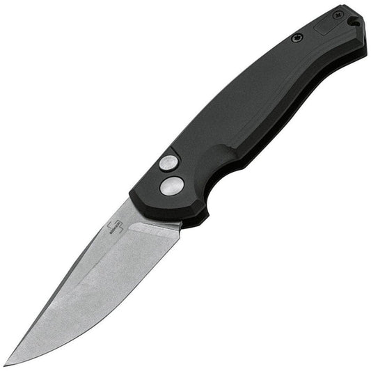 Boker Plus Karakurt Auto, 3" 154CM Stonewashed Blade, Aluminum Handle - 01BO363