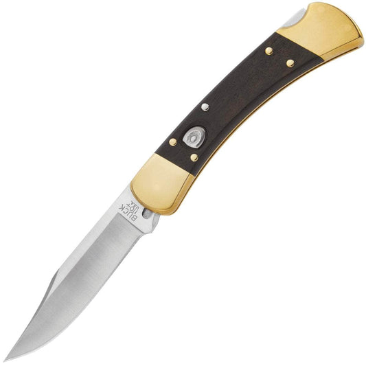 Buck 110 Auto, 3.75" 420HC Blade, Crelicam Ebony Handle - 0110BRSA