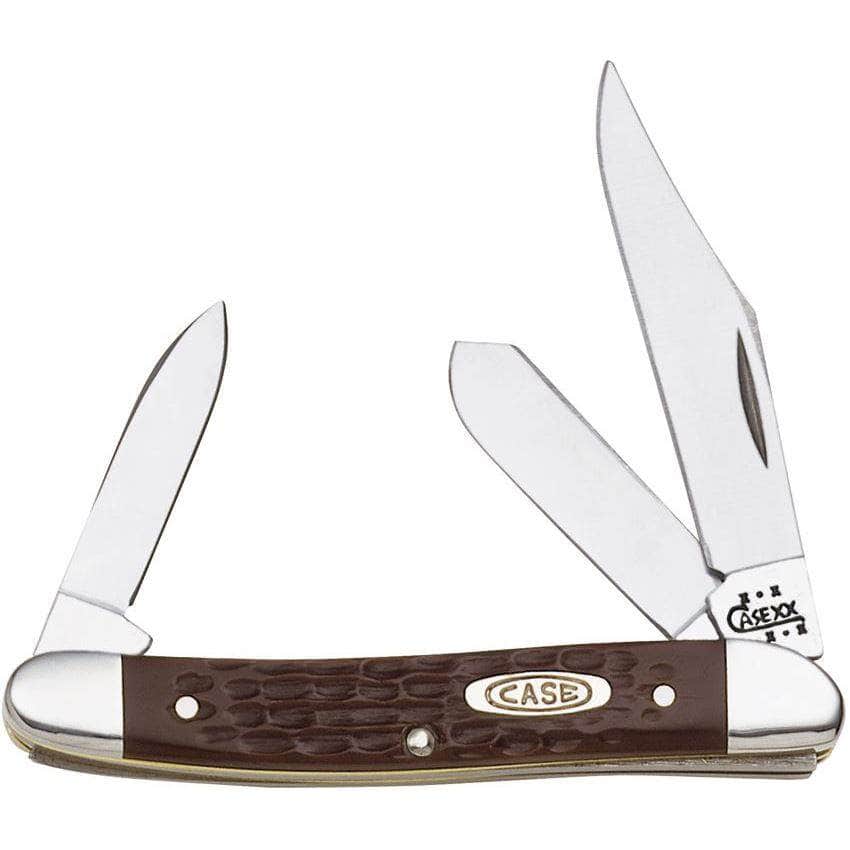 Case 00217 Brown Synthetic Medium Stockman – Tru-Sharp Stainless