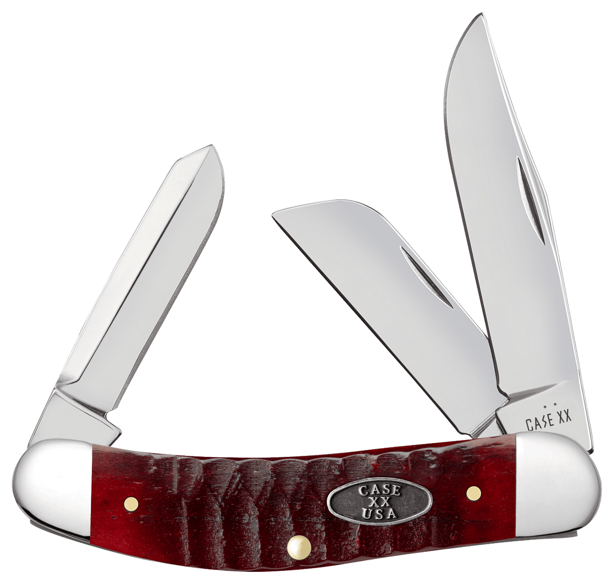 Case 51542 Gator Jigged Old Red Bone Sowbelly Pocket Knife