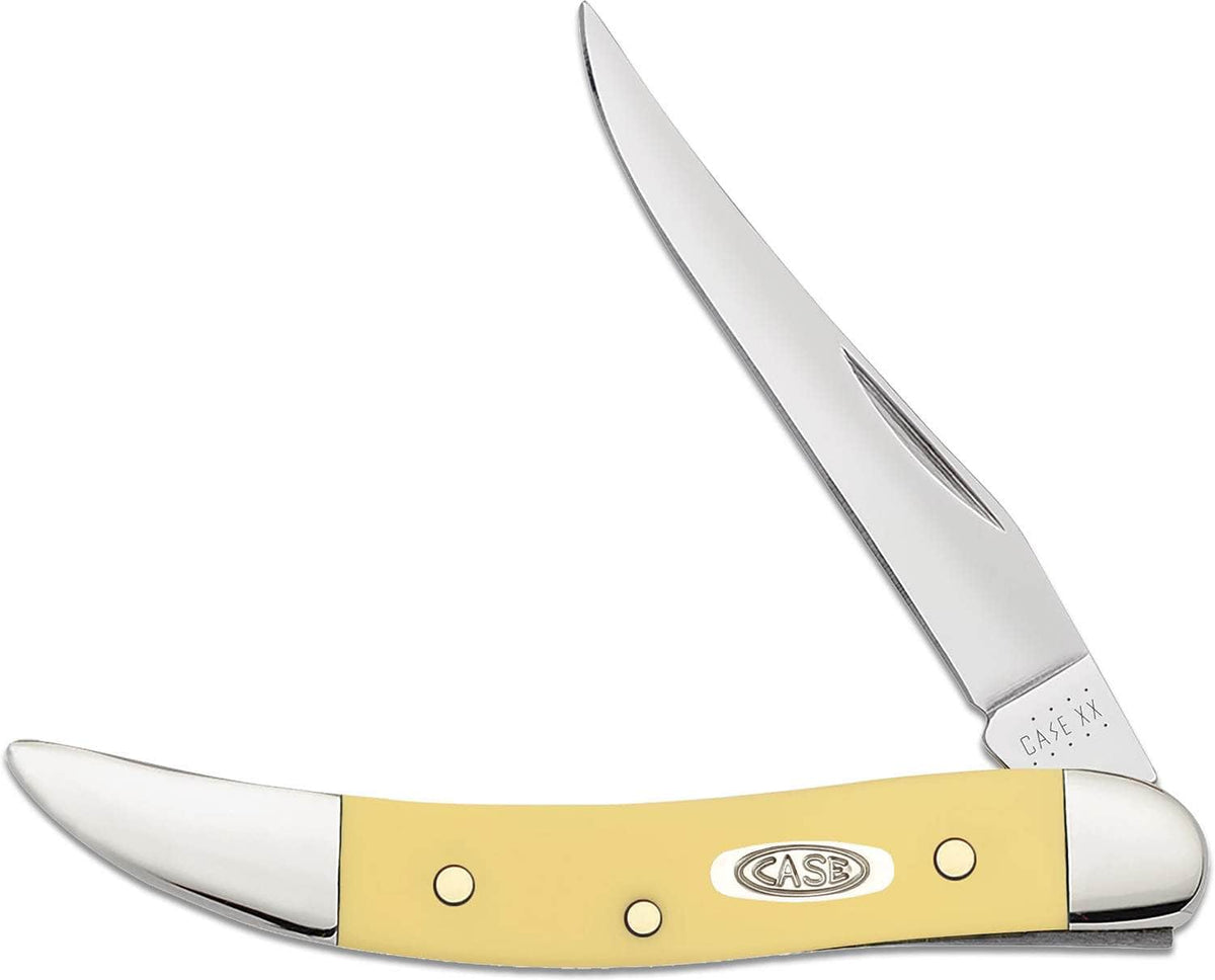 Case 81095 Yellow Synthetic Small Texas Toothpick – Tru-Sharp Stainless
