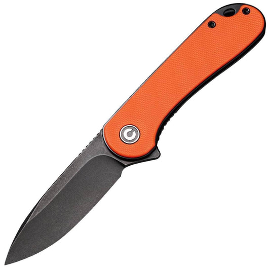 CIVIVI Elementum, 2.96" Black D2 Blade, Orange G10 Handle - C907Y