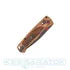 CobraTec Zebrawood Bar Lock Folding Knife – 3" Black D2 Tanto Blade