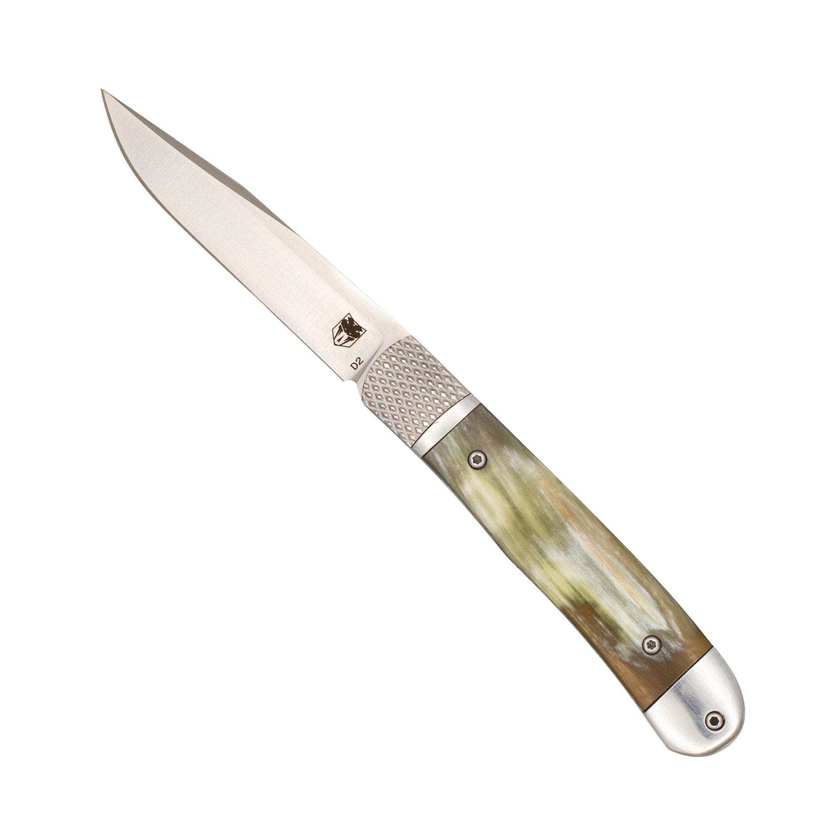 CobraTec Trapper Hidden Release Automatic Knife – Gold Horn (CTTHRGDH)