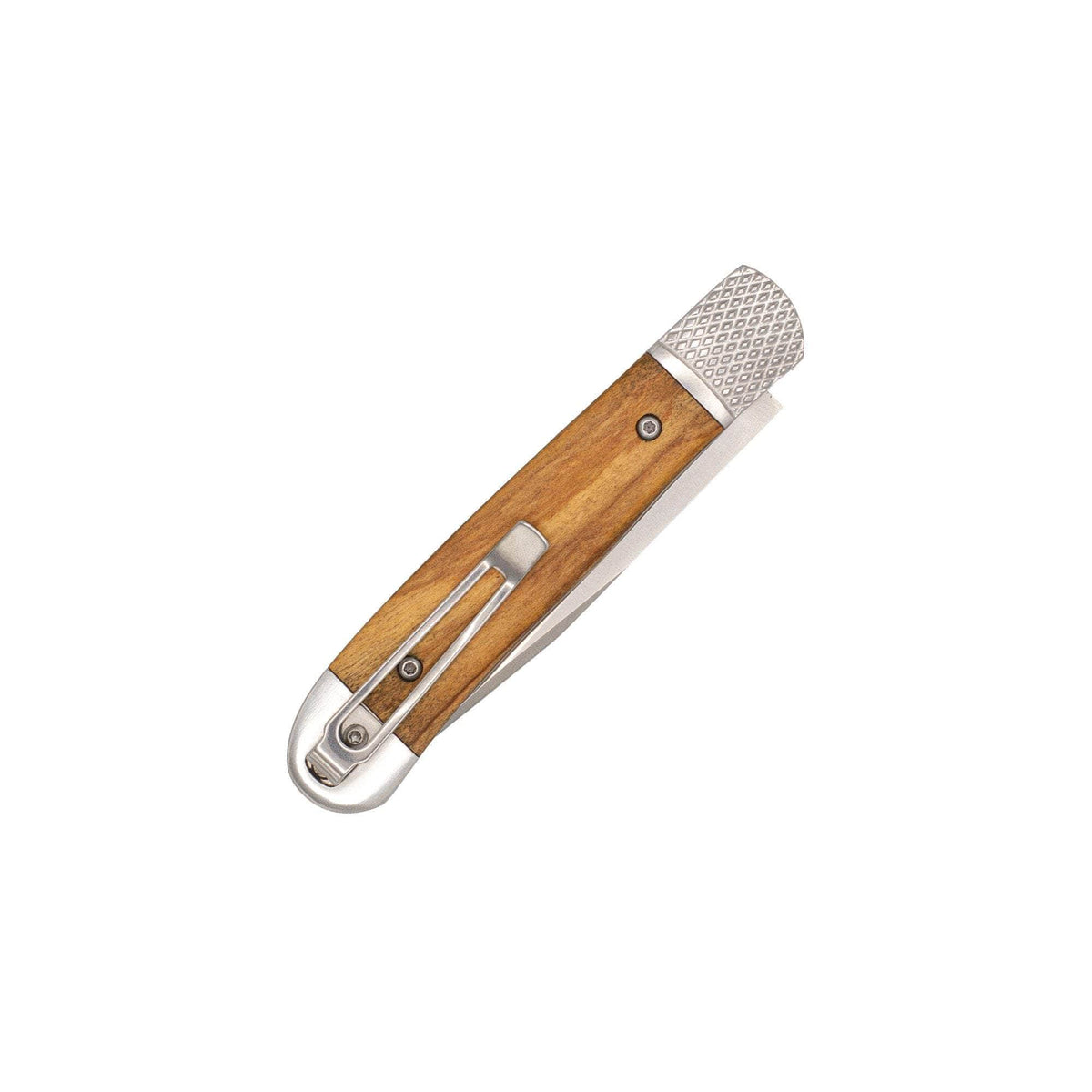 CobraTec Trapper Hidden Release Automatic Knife – Olivewood D2 (CTTHROLW)