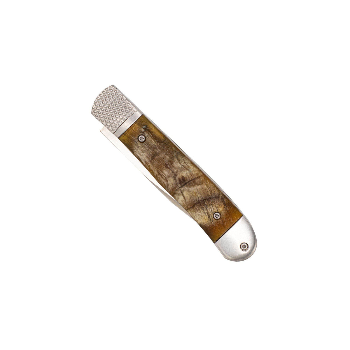 CobraTec Trapper Hidden Release Automatic Knife – Ram Horn D2 (CTTHRRMH)