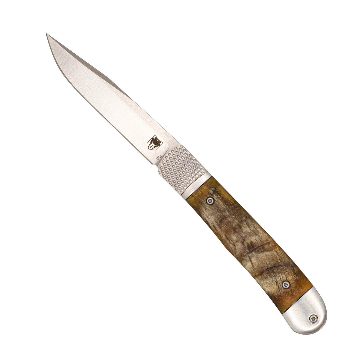 CobraTec Trapper Hidden Release Automatic Knife – Ram Horn D2 (CTTHRRMH)