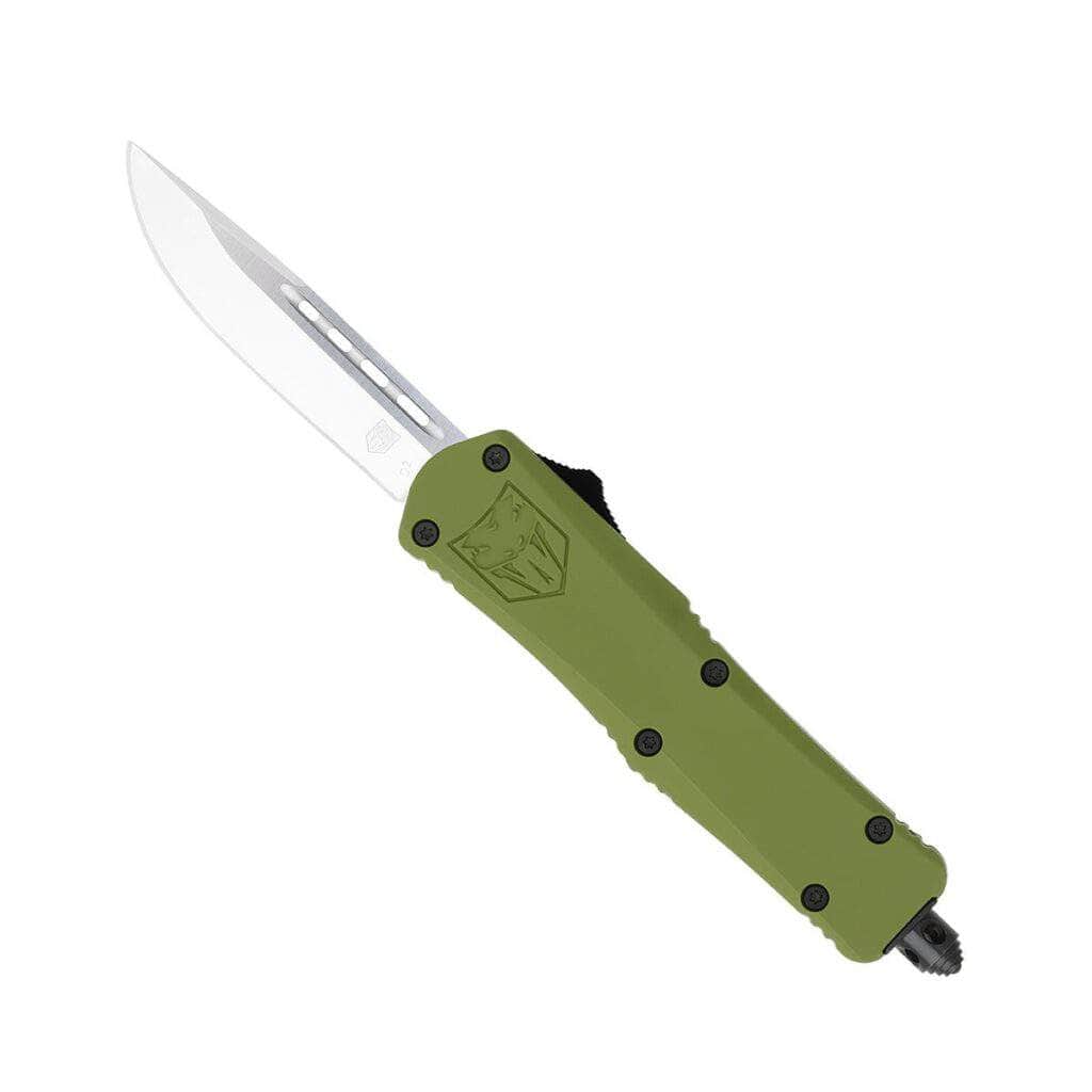 CobraTec Small FS-3 OD Green Drop Point OTF Knife – SODFS-3DNS