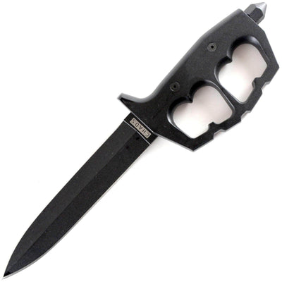 Cold Steel Chaos Double Edge, 7.5" Blade, Aluminum Handle with Knuckle Guard, Sheath - 80NTP