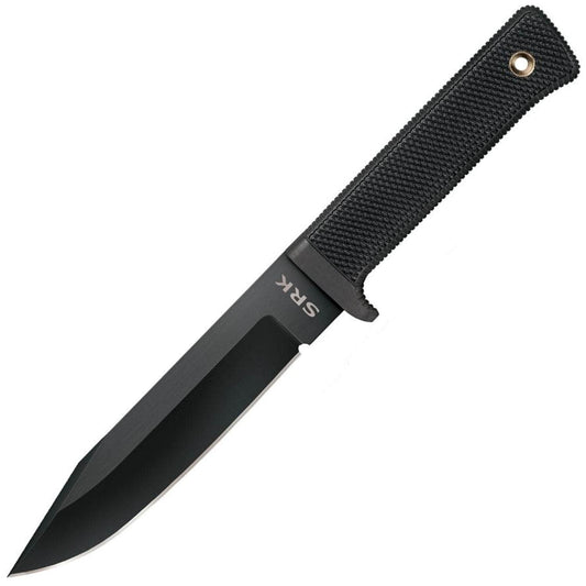 Cold Steel SRK, 6" SK-5 Black Blade, Kray-Ex Handle, Sheath - 49LCK