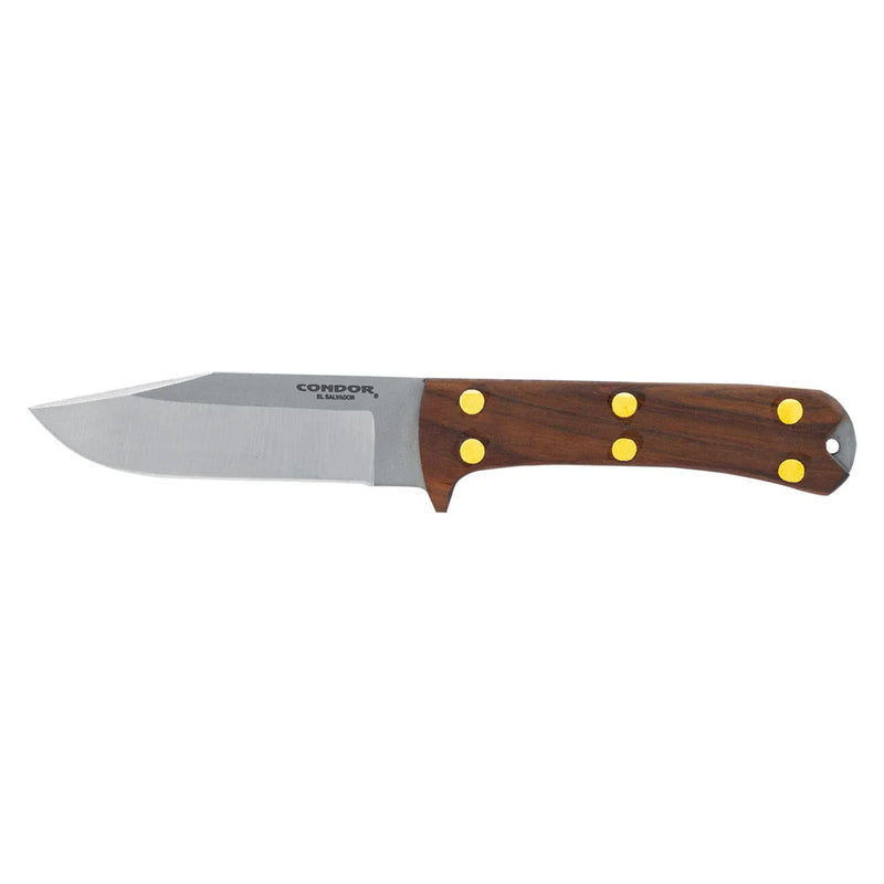 Condor Lifeland Hunter Knife – 4" 440C Blade, Walnut