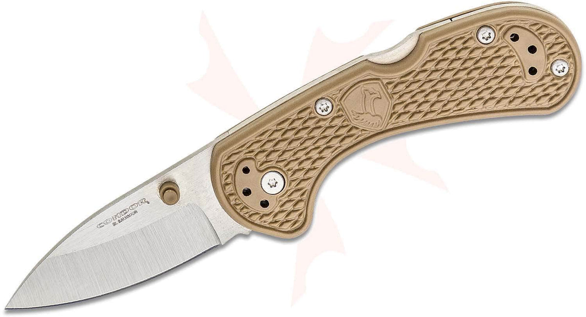 Condor Cadejo Drop Point Folder – Desert Tan