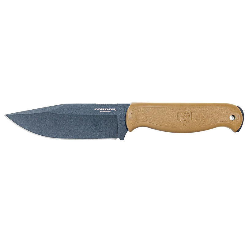 Condor Fighter Knife – Black, 4.7" 1075 Blade