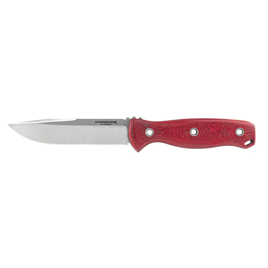 Condor Bushcraft Bliss Knife – 4.6″ 1075 Blade, Micarta Handle