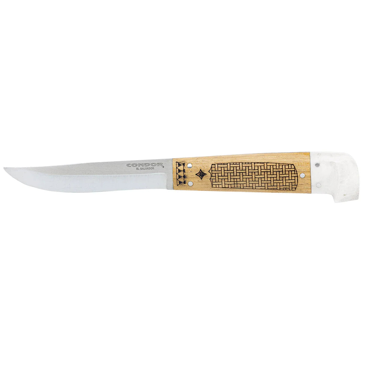 Condor Samicarta Knife – 3.9″ 14C28N Blade, Hickory & Micarta
