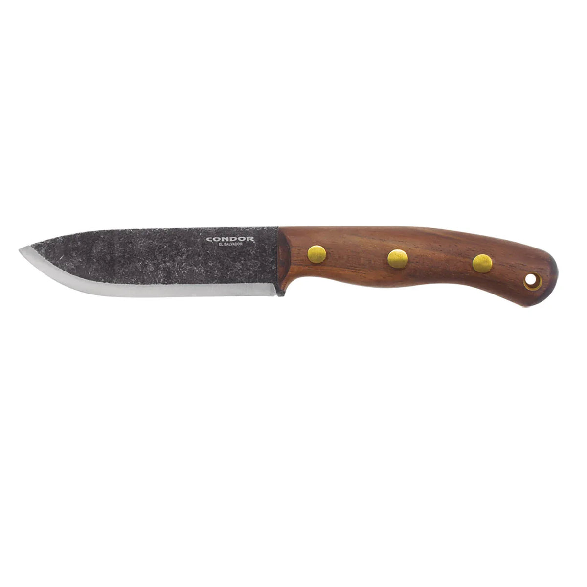 Condor Bisonte Bushcraft Knife – 4.7″ 1095 Blade, Walnut Handle
