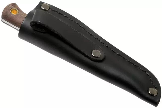 Condor Mini Bushlore black leather sheath back